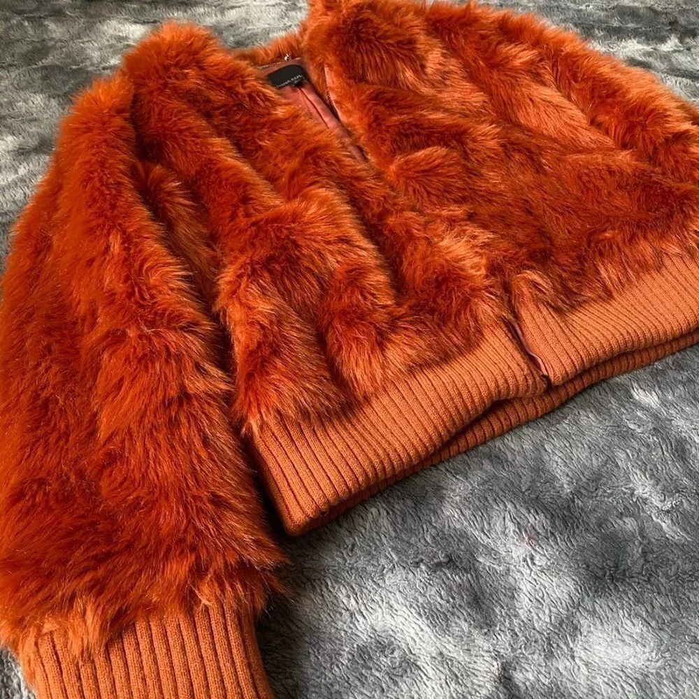 Banana Republic Faux Fur Bomber